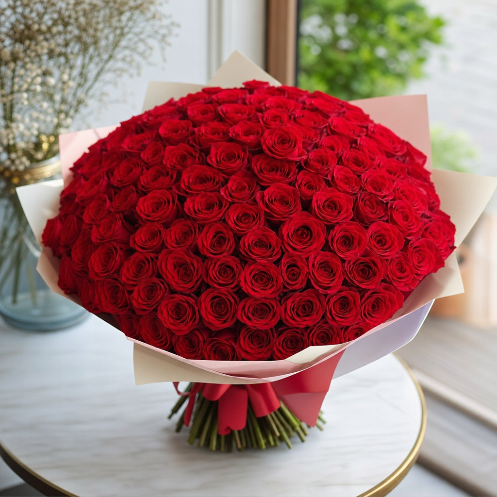 buchete de 99 trandafiri - Florarie Online Bragadiru | Livrare Flori Bucuresti