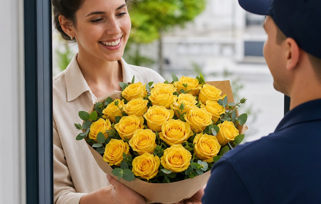 trandafiri galbeni - Comandă și livrare pentru trandafiri galbeni - Florarie Online Bragadiru | Livrare Flori Bucuresti