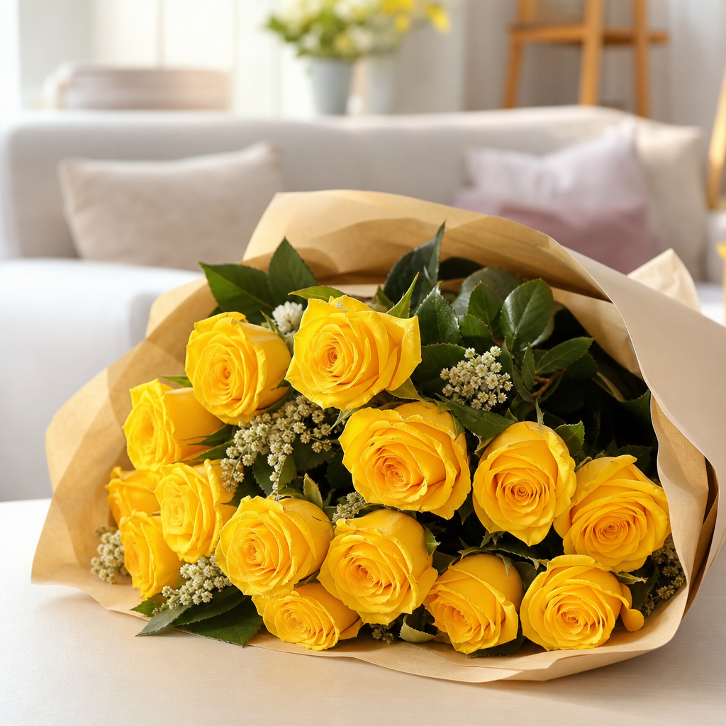 trandafiri galbeni - Ocazii potrivite pentru trandafiri galbeni - Florarie Online Bragadiru | Livrare Flori Bucuresti