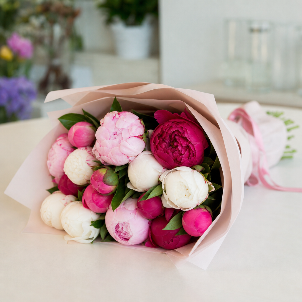 bujori - Prețuri și variante pentru bujori - Florarie Online Bragadiru | Livrare Flori Bucuresti - imagine explicativă